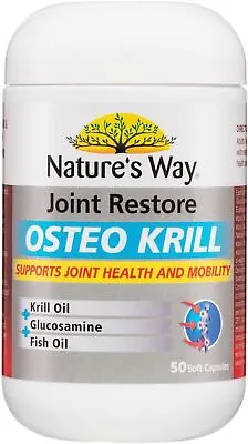 Joint Restore Osteo Krill 50 Caps X 3 Pack Nature's Way • $115.28
