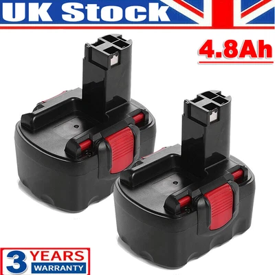 £49.91 • Buy 2X For Bosch 14.4V Battery 4800mAH BAT140 BAT038 BAT040 2607335533 PSR1440 Ni-MH