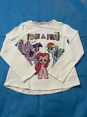 Girls My Little Pony H&M Top T-shirt Rainbow Sparkle Size 8-10 • $14