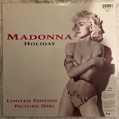 Madonna Holiday EX 12  PICTURE DISC Vinyl Record W0037TP 1991 Reissue (M2) • £47.50