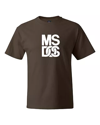 MS-DOS Microsoft Acronym System Retro Computer T Shirts • $14.99