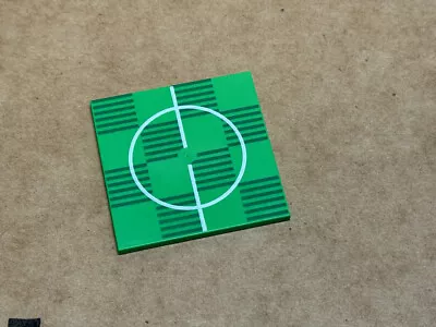 LEGO Parts - Bright Green Tile 6 X 6 Soccer Pitch Center - No 10202 - QTY 1 • $13.59