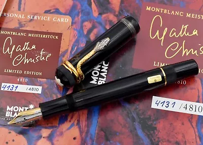 MONTBLANC 1993 Agatha Christie Vermeil 4810 Writers Limited Edition Fountain Pen • $4000