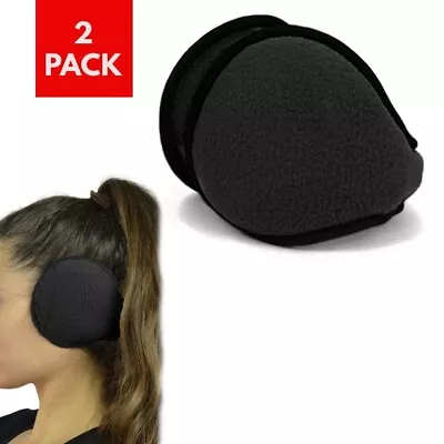 2 Ear Muffs Fleece Winter Ear Warmers Mens Womens Behind The Head Back • $3.82