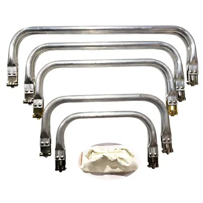 16-30cm Metal Purse Frame For Doctor Bag Clasp Clutch Handle Aluminium Tube DIY • £5.99
