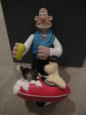 Wallace & Gromit - Car Wash/Bubble Bath Holder - Gromit In Sidecar - 1989 • £8