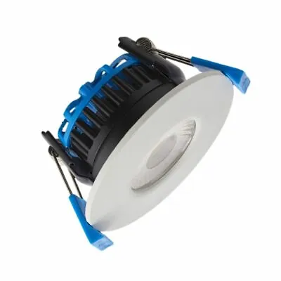 SAXBY SHIELDPRO 7W CCT LED Fire Rated Recessed Dimmable Downlight Spotlight IP65 • £14.99