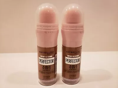 Maybelline~Lot Of 2~Instant Age Rewind Perfector 4-in-1 Glow Makeup~#02 Medium • $19.99