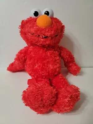 1995 SESAME Street ELMO Plush 18  Child Backpack Adjustable Straps  Zipper Pouch • $15.29