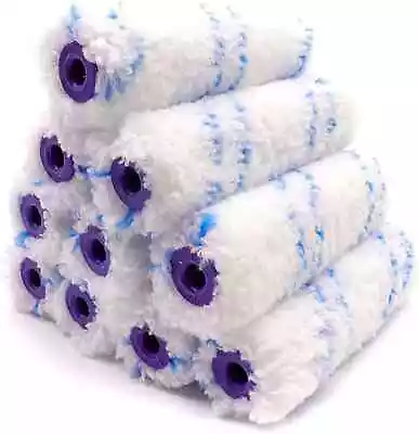 Microfibre Roller Sleeves (Medium Pile) X10 Mini / Small 4 Inch COTTAM & • £10.49