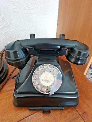 £180 • Buy GPO Bakelite 232 Telephone King Pyramid +Bell Set 26.Converted. Maidenhead 26066
