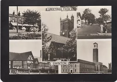 Swinton Salford Manchester Multiview Real Photographic RPPC • £0.99