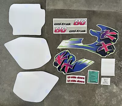 Kawasaki 1992 KX80 (BIG WHEEL) Full Decal Set / Sticker / Backgrounds • $250