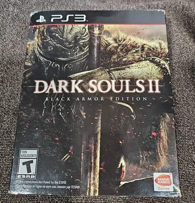 Dark Souls 2 PS3 Black Armor Steelbook Edition Authentic & CIB W/ Slipcover • $32.99