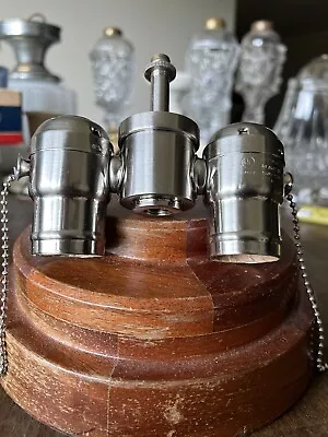 $35 • Buy Vintage Nos Double Socket Cluster Nickel Finish