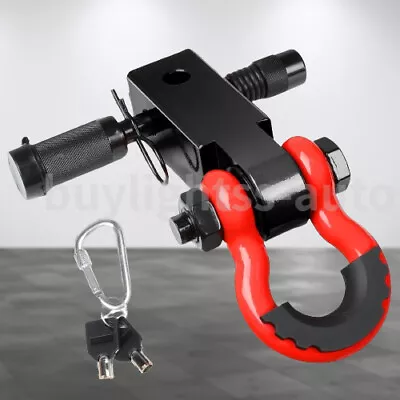 2  Receivers Trailer Hitch Lock 3/4  D Ring Shackle Heavy Duty Towing & Recovery • $30.24