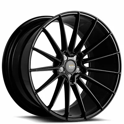 (4) 19  Staggered Savini Wheels BM16 Gloss Black Rims (B3) • $1364