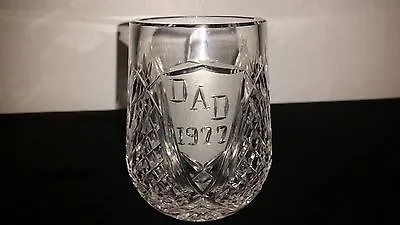 Waterford Crystal Vintage Dad 1977 Mug Tankard Stein~ireland  • $89.99