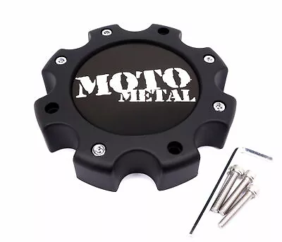 Moto Metal Matte Black Center Cap 6.75 OD Bolt Closed For MO963 MO955 845L170S2 • $21