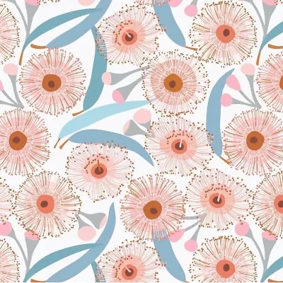  JOCELYN PROUST Gum Blossom On Pale Blue Sewing Cotton Fabric FQ • $6.75