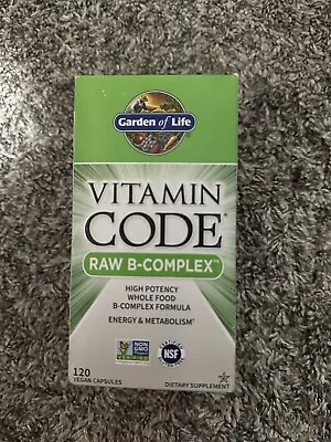 Garden Of Life Vitamin Code Raw B-Complex - 120 Vegan Capsules NEW • $25.99