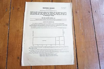 1932 Southern Railway Brentford Guunnersbury Signal Box Signalling Diagram  • £14.99