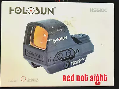 Holosun HS510C Red 2 MOA Dot & 65 MOA Circle Solar Reflex Sight - Open Box • $295