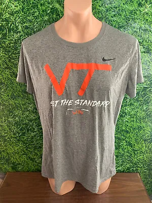 Virginia Tech Hokies Short Sleeve T-Shirt Nike Set The Standard Win Size XL • $15