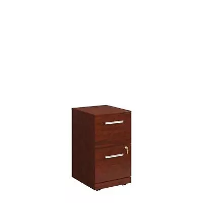 Decorative File Cabinet Wood W/ 2-Drawers And Casters Affirm Classic Cherry • $301.61