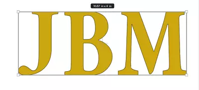 JBM   Custom   Monogram   DIE-CUT   Vinyl   Decal   Sticker • $12.89