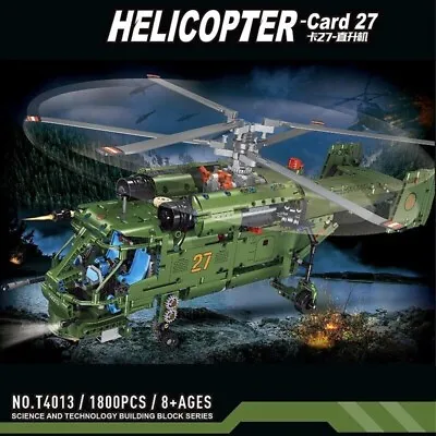 £87.04 • Buy Building Blocks MOC 4013 Military Army Ka27 Helicopter Bricks Model Kids DIY Toy