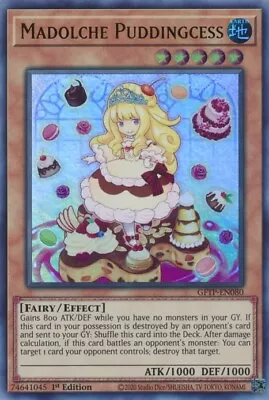 Yugioh! LP Madolche Puddingcess - GFTP-EN080 - Ultra Rare - 1st Edition Lightly  • $0.99