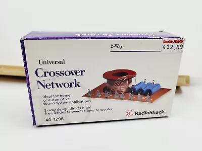 Vintage Universal 2 Way Crossover By Radio Shack 40-1296 NEW OPEN-BOX FREE Ship • $30