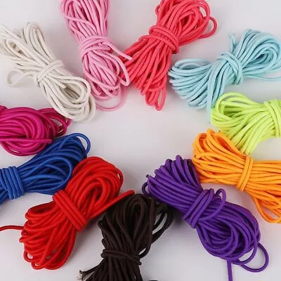 3mm 10m Nylon DIY Line Craft Sewing Rope Colorful Round Rubber Elastic Band • $13.42