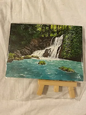 YS Falls Canvas Picture Print Painting On Easel Or Hanging Jamaican Art • $43.52