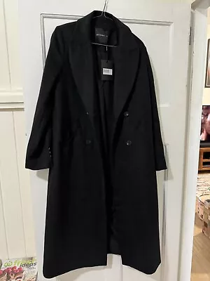 Decjuba Wool Blend Long Coat Sz 10  • $85
