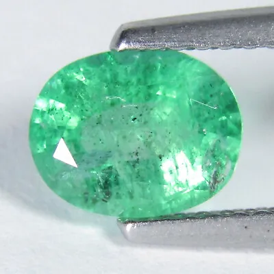 1.12Cts Massive Natural Zambian Emerald 7.7x6mm Oval Shape Ring Collection VDO • $49.99