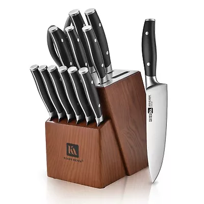 Klaus Meyer Arcelor Exclusive High-Quality German Steel 14 Piece Knife Block Set • $139.98