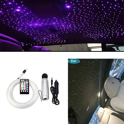 100PC Car Interior Fiber Optic Engine Starry Sky Top Atmosphere Light + 28Key • $45.51