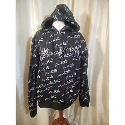 Marc Ecko Cut & Sew Fall Collection Black Hooded Pullover Sweatshirt Size XL. • $25