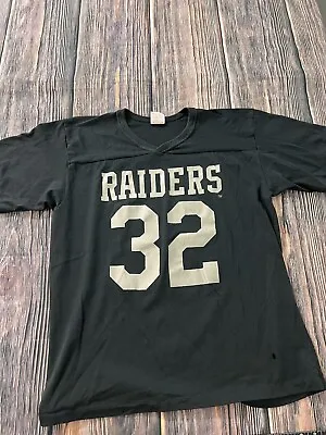 Vintage 1980s 80s Marcus Allen Raiders NFLFootball Rawlings Jersey T-Shirt L /XL • $42.49