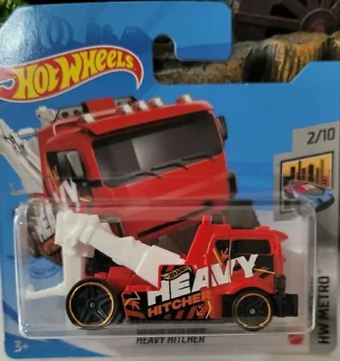 £6.99 • Buy Hot Wheels Heavy Hitcher Hw Metro 2/10 Short Card 2019 Recovery Truck 