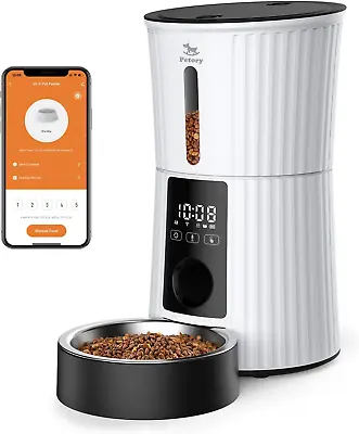 Automatic Cat Feeders Wi-Fi - 4L Dry Food Dispenser For Cats And Dogs 10 Meals P • $92.99