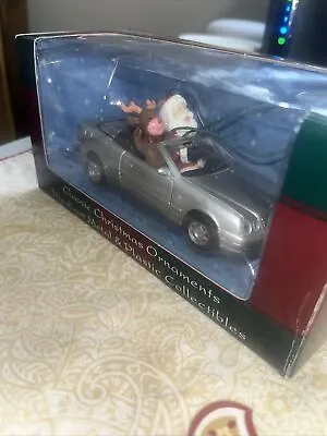 Maisto Mercedes Benz SLK Die Cast Classic Christmas Ornament. Santa And Rudolph • $12.99