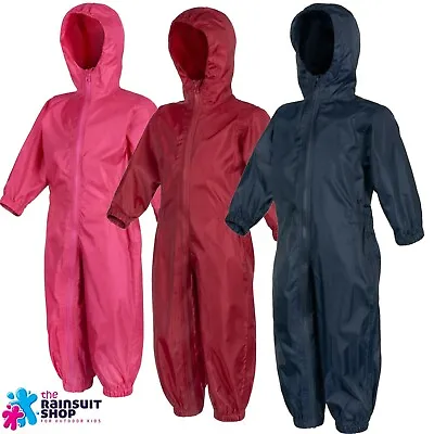 Kids  Fully Waterproof All In One Breathable  Rainsuit Child Rain Puddle Suit  • £14.95