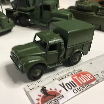 Vintage Dinky Toys Military Green #641 Army 1 Ton Cargo Truck 1/50 England • $5.50