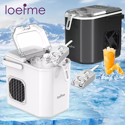 2.0L Counter Top Electric Ice Cube Maker Machine Automatic Ice Maker 12KG/Day UK • £72.99