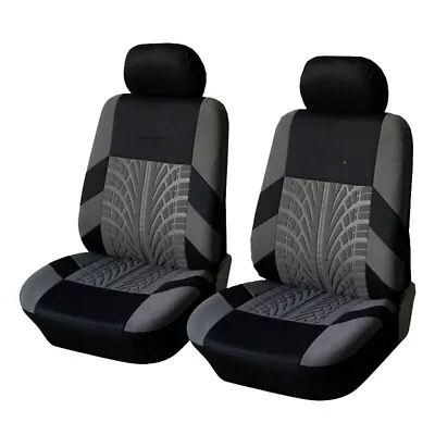 For Mazda2 Mazda3 Mazda6 2002-2019 Black Gray Car Front Seat Covers Protector X2 • $38.95