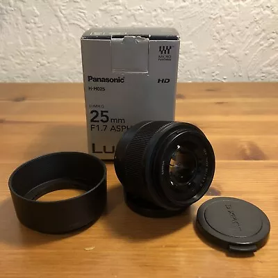 Panasonic H-H025 Micro4/3 Lumix G 1:1.7/25 ASPH Lens • £105