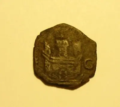 Spain Medieval Coin 'blanca' Phillip II 1556-1558 Monogram  #115  Nice! • $14.99